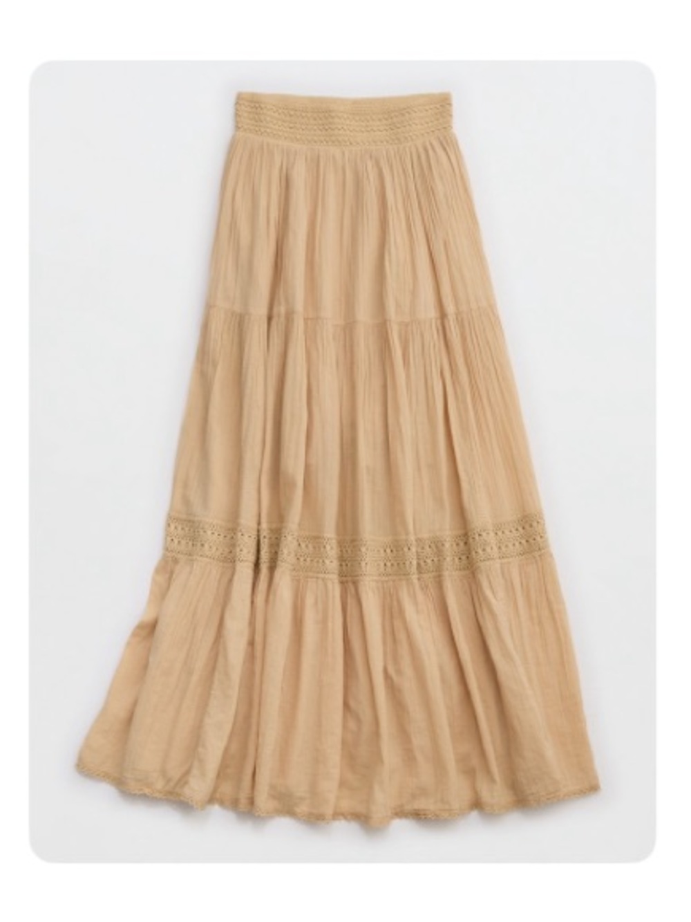 NWT American Eagle Outfitters Crochet The Day Maxi Skirt